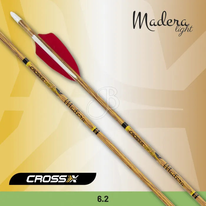 Flecha de madera light natural (12 Pack) CROSS X
