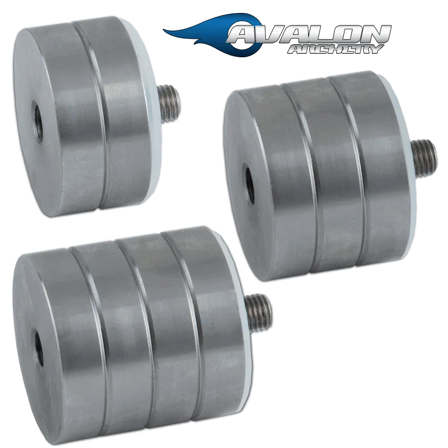 Pesos de Acero Inoxidable de 180 g y Rosca de 5/16" para Cuerpos AVALON