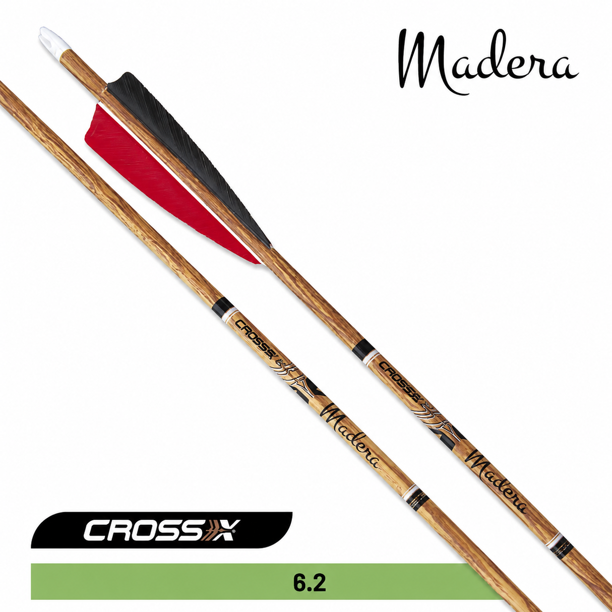 Flecha de Carbono Madera Natural (12 Pack) CROSS X