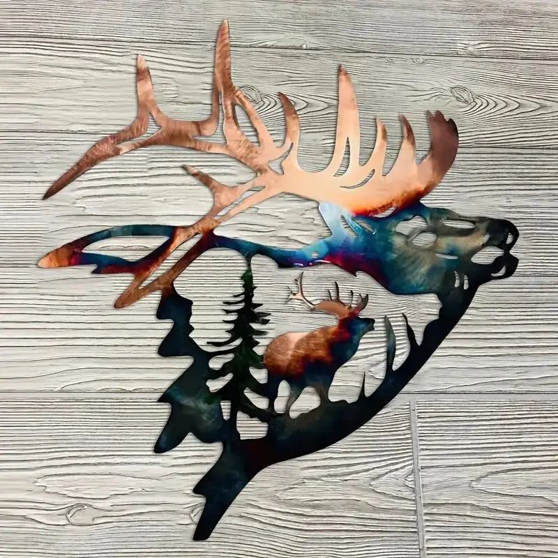 Placa decorativa metalica ELK