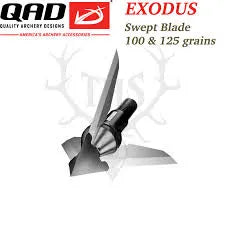Punta de caza Exodus Swept Blade (3 Pack) QAD