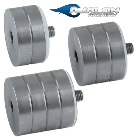 Pesos de Acero Inoxidable de 180 g y Rosca de 5/16" para Cuerpos AVALON