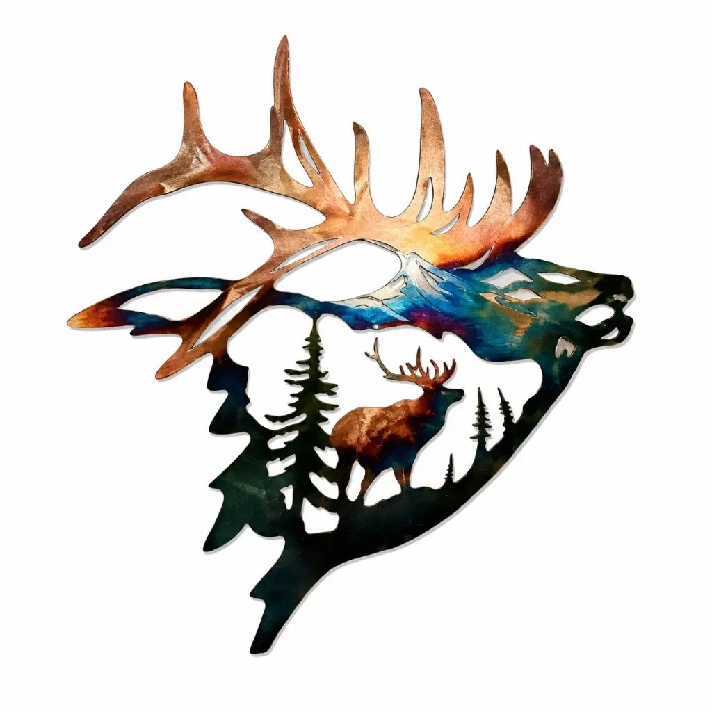 Placa Decorativa Metalica ELK