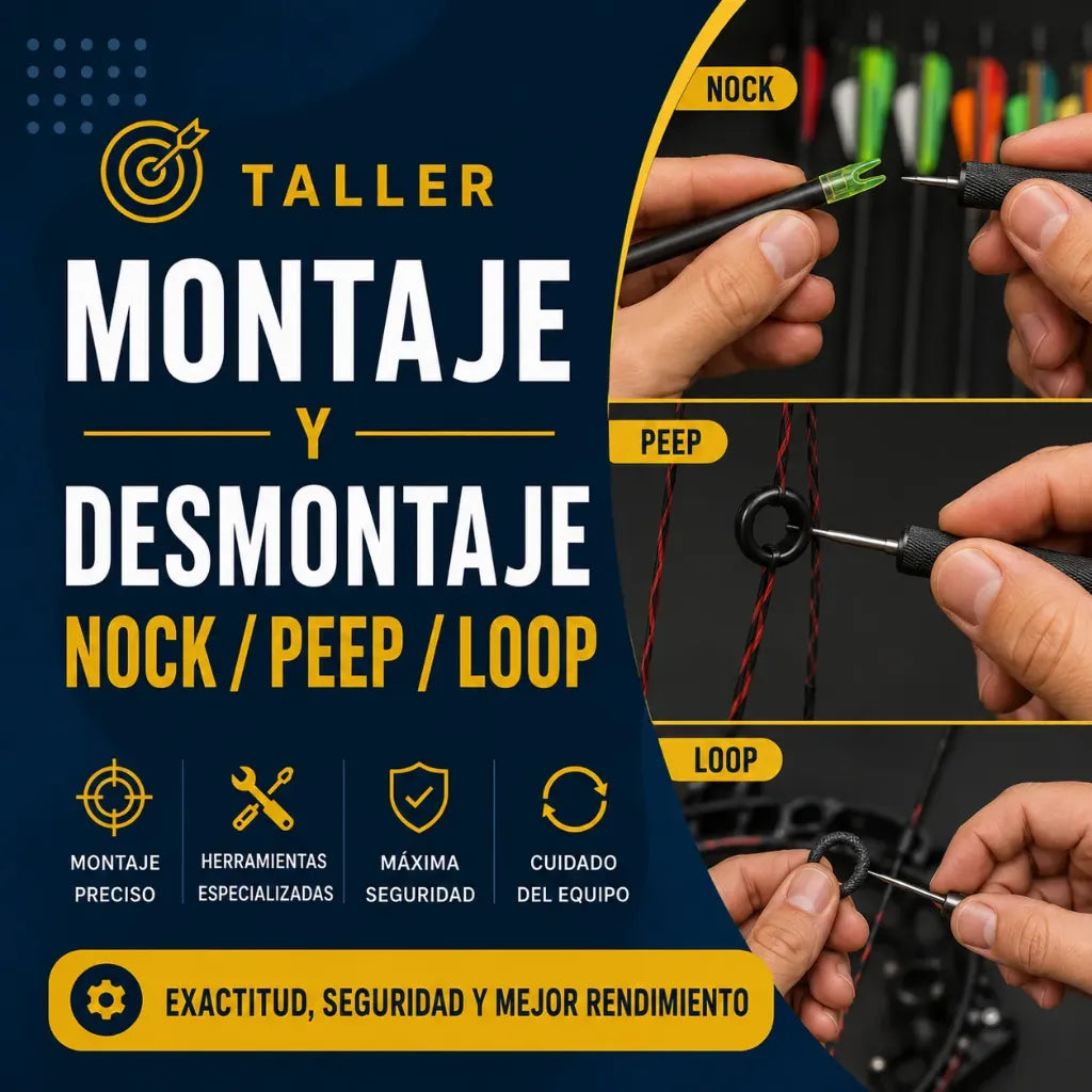 Taller - Montaje y Desmontaje Nock/Peep/Loop