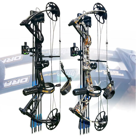 Arco de Poleas Dragon X8 Pack 10-60LBS / 18"-31" Negro SANLIDA