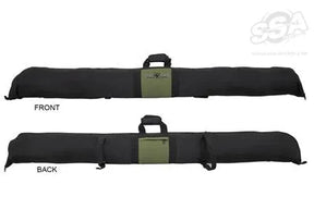 Funda blanda para arco recurvo 160 cm x 23 cm negro/verde con correas para tubo de flechas BUCK TRAIL